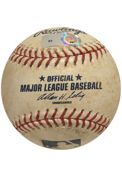 Mets at Yankees 6-10-2012 Game Used Baseball (MLB Auth) (Steiner Sports LOA)